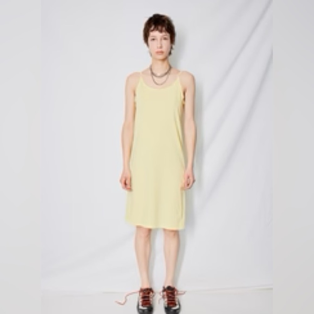 Black Crane Lemon Cami Dress